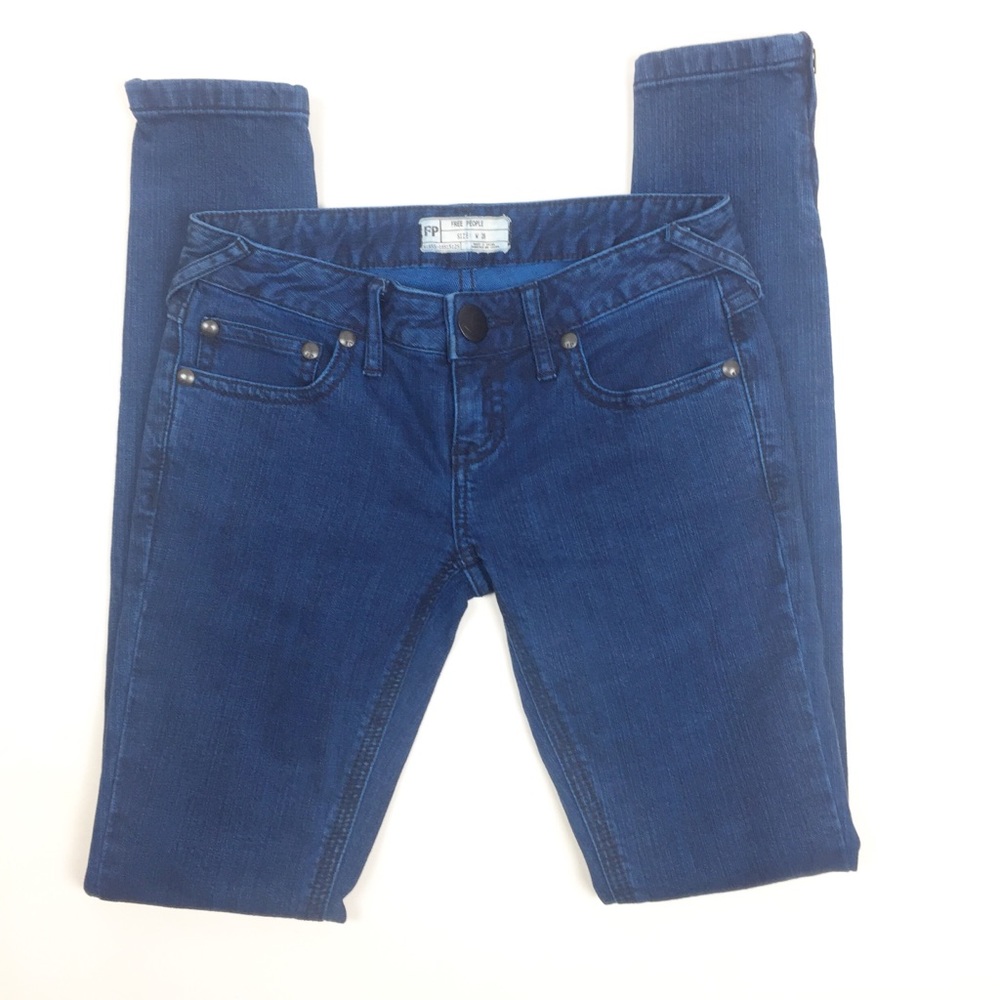 Free People Low Rise Skinny Jeans | 26